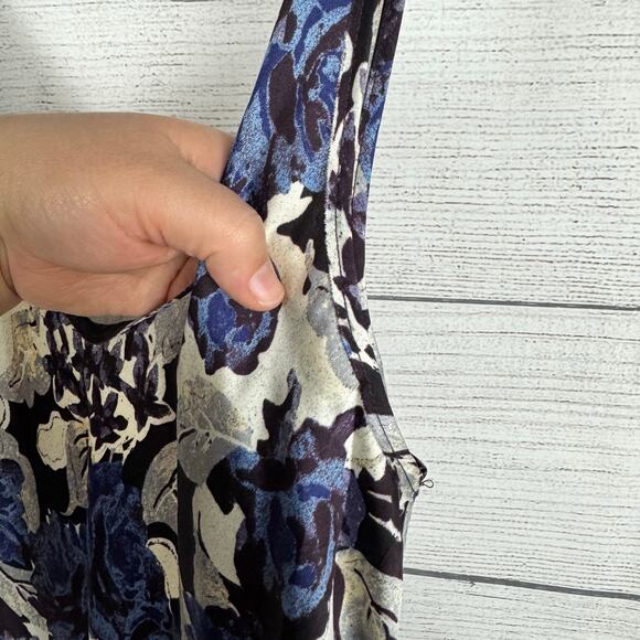 Free People Intimately Worth the Wait Dark Night Floral Maxi Dress Size Large - Picture 9 of 11